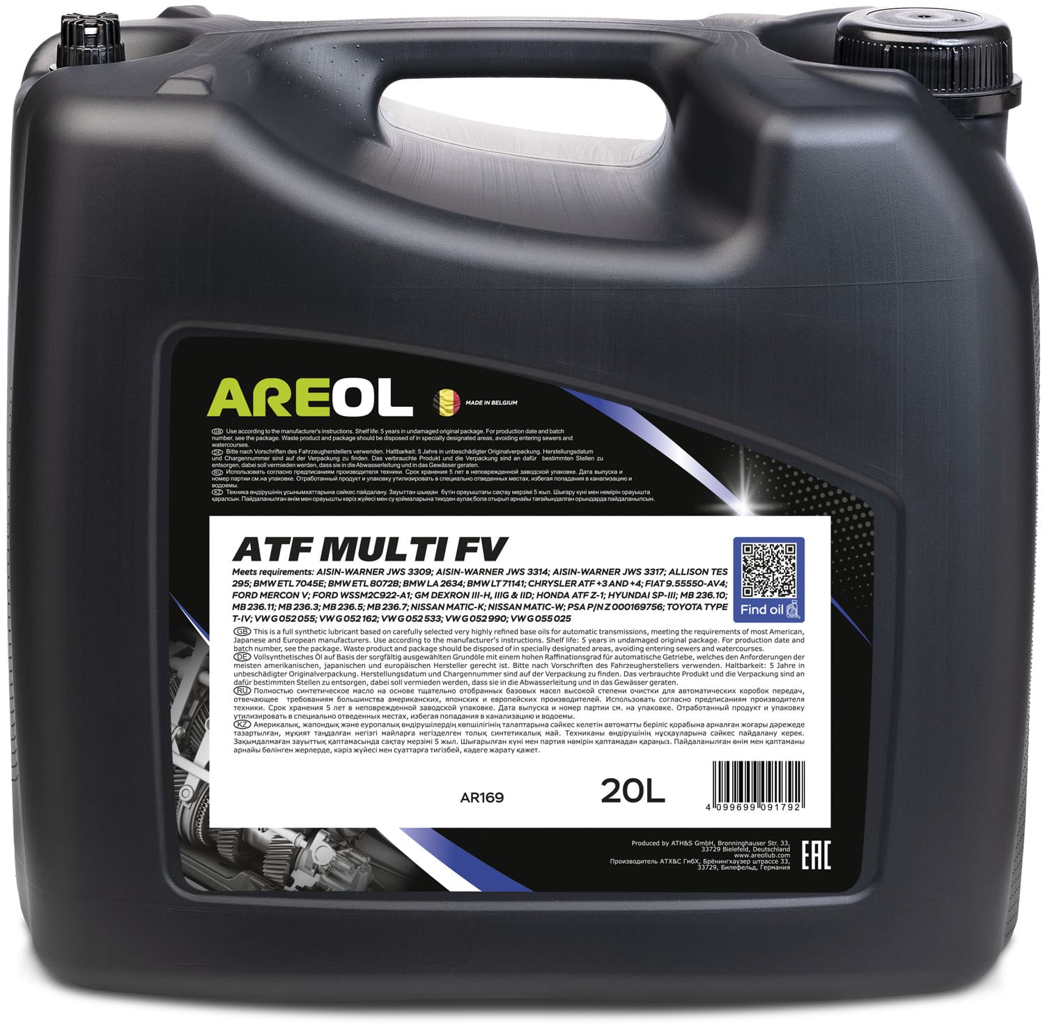 Olej przekładniowy AREOL ATF Multi FV 20L
